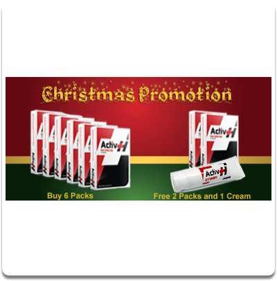 Activ-Homme 6 Packs (60 capsules) - FREE 2 Packs + 1 Cream